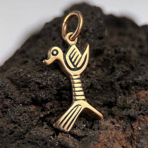 KACHNA, PŘÍVĚSEK VE VÝCHODOEVROPSKÉM STYLU, BRONZ