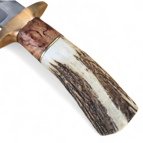 KOVANÝ BOWIE NŮŽ BLACKBURN S POCHVOU