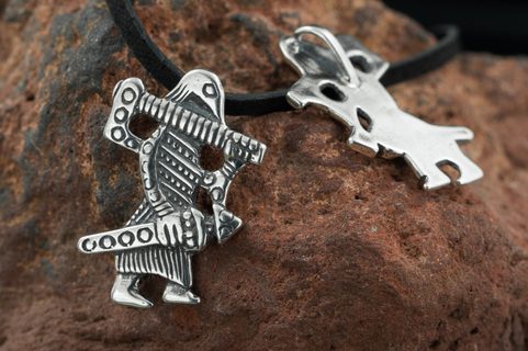 VIKING, VÁLEČNÍK, KLAHAMMAR, STŘÍBRNÝ PŘÍVĚSEK, REPLIKA, AG 925