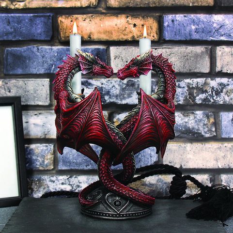 DRAGON HEART ANNE STOKES 23CM SVÍCEN - DRAK
