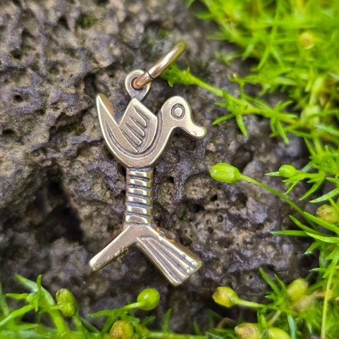 KACHNA, PŘÍVĚSEK VE VÝCHODOEVROPSKÉM STYLU, BRONZ