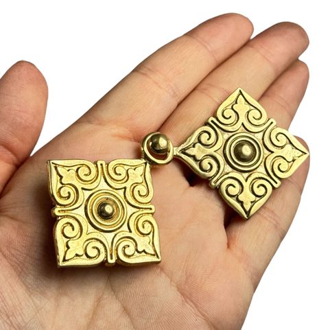 STŘEDOVĚKÁ BROŽ NA KAFTAN, MAĎARSKO, X. STOLETÍ, BRONZ