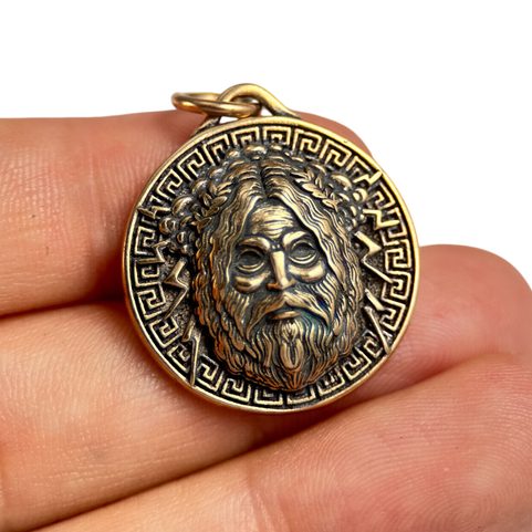 ZEUS, ŘECKÝ BŮH, PŘÍVĚŠEK BRONZ