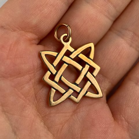 HVĚZDA SVAROGA, SLOVANSKÝ AMULET, BRONZ