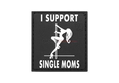 I SUPPORT SINGLE MUMS RUBBER PATCH NÁŠIVKA