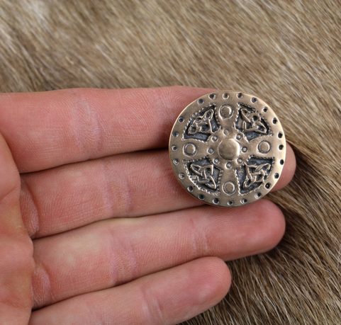 ŠTÍT VIKING, BRONZ - BROŽ