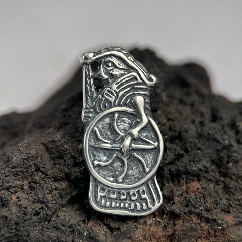 VALKÝRA, ŠTÍTONOŠKA, STŘÍBRNÝ PŘÍVĚSEK, AG 925