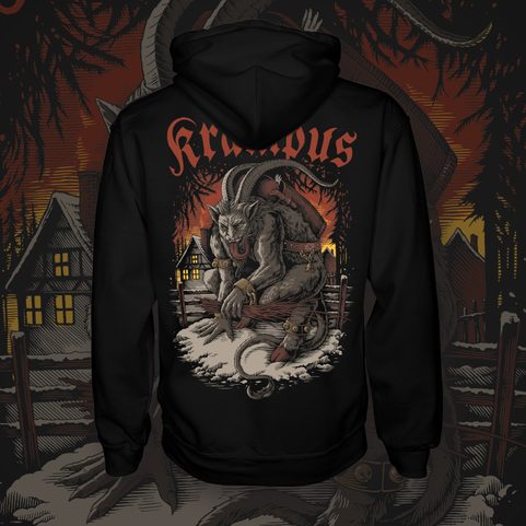 KRAMPUS MIKINA ZIPPER