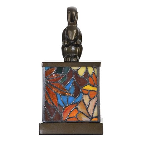 VEVERKA V LESE, ART DECO LAMPA, HOLANDSKO