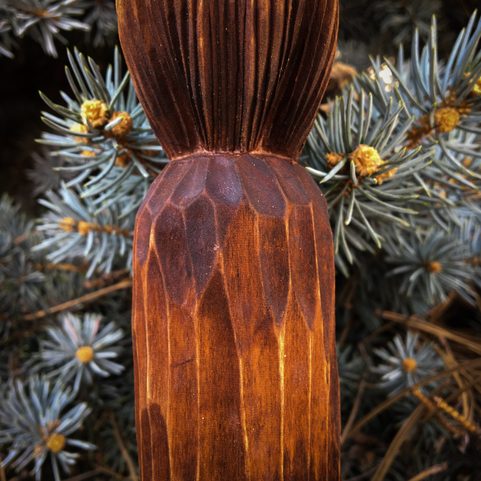 SVANTOVÍT, SLOVANSKÝ BŮH, VYŘEZÁVANÁ SOŠKA, LÍPA