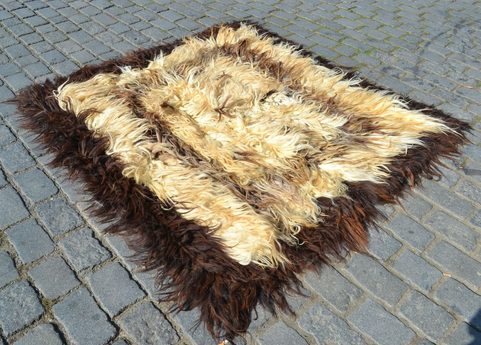 CHALIŠTE, BALKÁNSKÝ PŘEHOZ Z OVČÍ VLNY XXL
