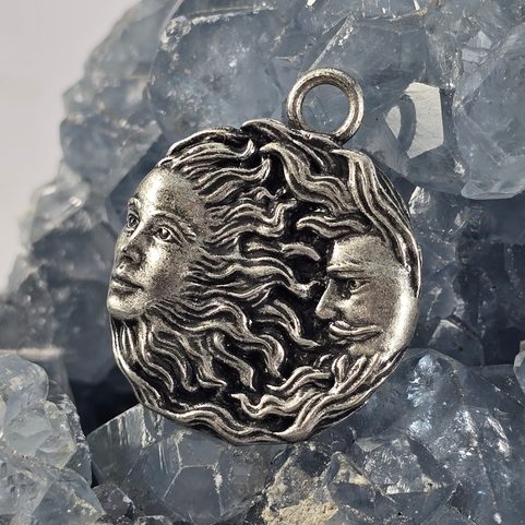 CONIUNCTIO, MĚSÍC A SLUNCE, PŘÍVĚSEK, ZINEK