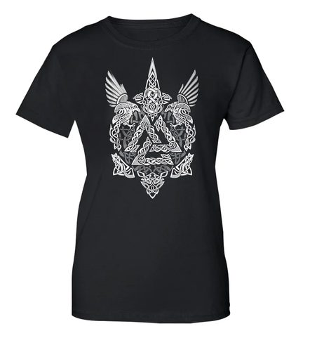 VALKNUT - VIKINSKÉ DÁMSKÉ ČB TRIČKO