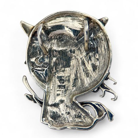 LUČNÍ VÍLA, ART NOUVEAU, STŘÍBRNÝ PŘÍVĚSEK, AG 925