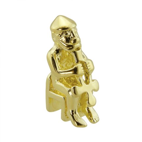 SEDÍCÍ THOR, PŘÍVĚŠEK, AKUREYRI, ISLAND, 10 ST., 14K ZLATO