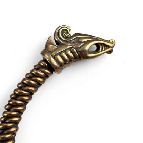 JELLING - VIKINGSKÝ DRAK, NÁRAMEK, BRONZ