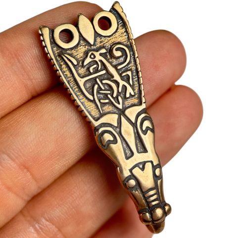 SPÍNACÍ HÁČEK NA ODĚV, ANGLIE, 9. STOLETÍ, BRONZ