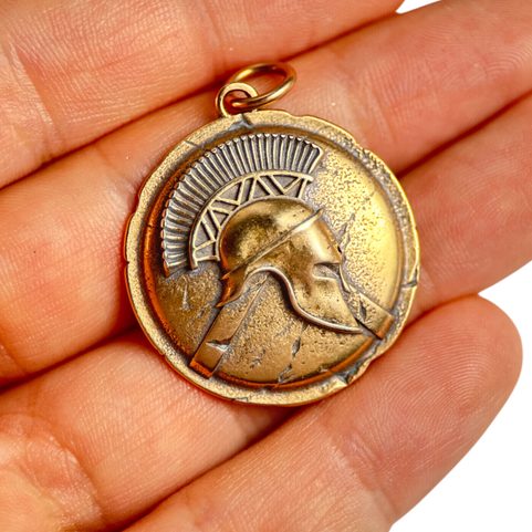 SPARTA, SPARTSKÝ VÁLEČNÍK, PŘÍVĚŠEK, BRONZ