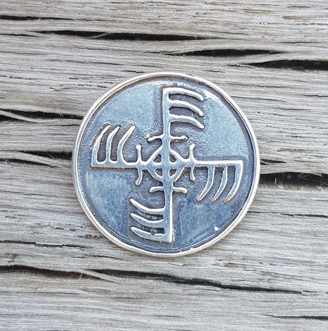 GINFAXI, STŘÍBRNÝ PŘÍVĚSEK, ISLANDSKÁ MAGICKÁ RUNA, AG 925