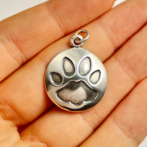 KOČIČÍ STOPA, KOČKA, ŠPERK, STŘÍBRNÝ PŘÍVĚSEK, AG 925