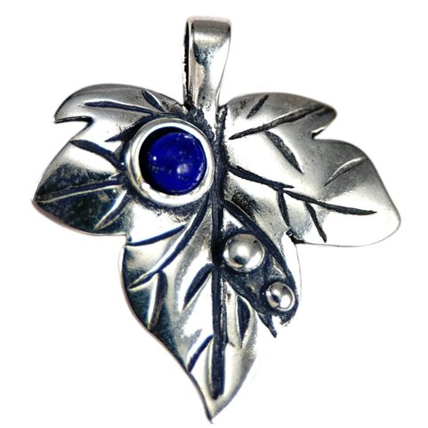 LIST - BŘEČŤAN, STŘÍBRNÝ PŘÍVĚSEK, AG 925 LAPIS