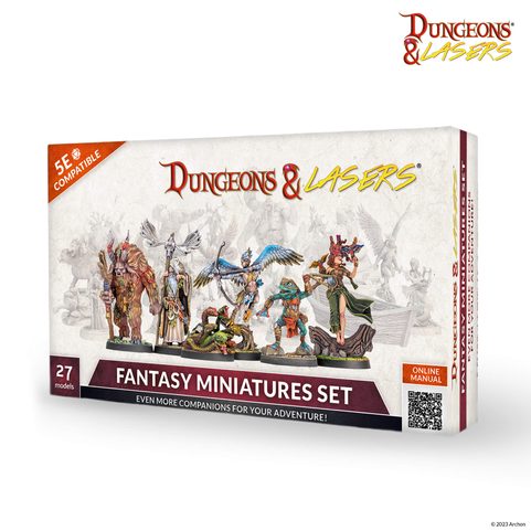DUNGEONS & LASERS: FANTASY MINIATURES SET - EVEN MORE COMPANIONS FOR YOUR ADVENTURE!