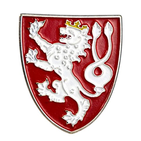 ČESKÝ LEV, HISTORICKÝ ZNAK - ODZNAK, PIN, SMALT