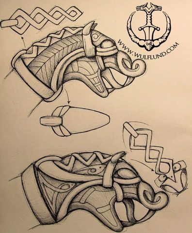 FLÓKI, VIKINSKÝ MOSAZNÝ NÁRAMEK