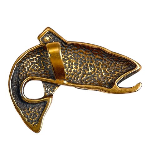 PSTRUH, RYBA AMULET BRONZ