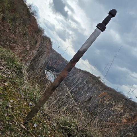 KELTSKÝ MEČ, BALLYKILMURRAY BOG, IRSKO, MLADŠÍ DOBA ŽELEZNÁ, LA TÉNE