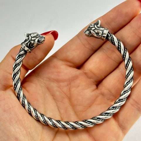 KOČKA, STŘÍBRNÝ NÁRAMEK, AG 925, 36 G