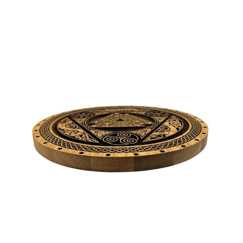 VALKNUT, DŘEVĚNÝ NÁSTĚNNÝ OBRAZ 32CM