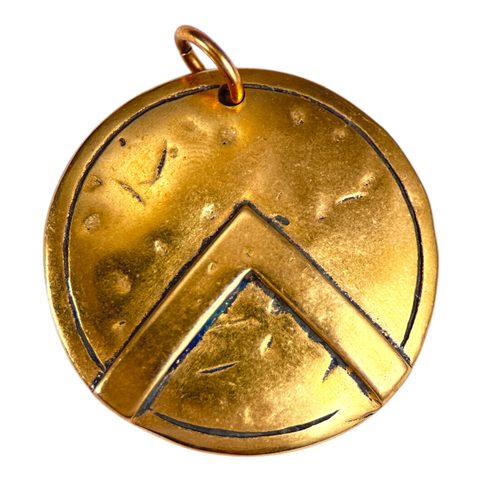 SPARTA, SPARTSKÝ ŠTÍT, PŘÍVĚŠEK, BRONZ