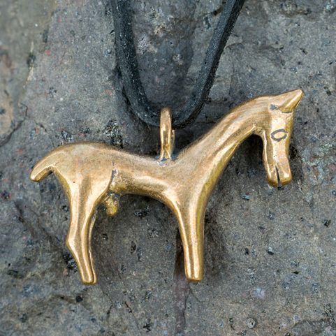 KELTSKÝ KŮŇ, GALIE, 1. STOLETÍ, AMULET, BRONZ