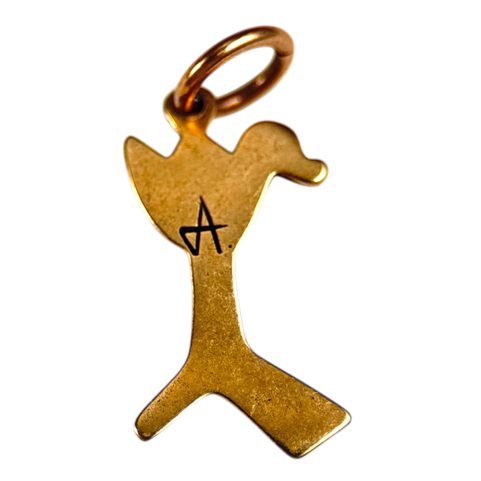 KACHNA, PŘÍVĚSEK VE VÝCHODOEVROPSKÉM STYLU, BRONZ