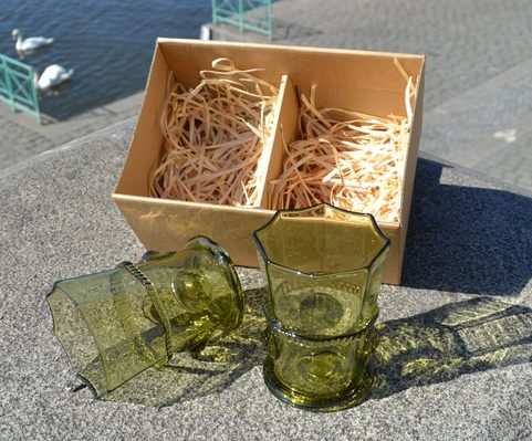 WHISKY SOUPRAVA LESNÍ SKLO - 2 KUSY