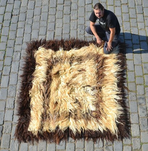 CHALIŠTE, BALKÁNSKÝ PŘEHOZ Z OVČÍ VLNY XXL
