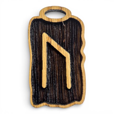 URUZ - RUNOVÝ AMULET DŘEVĚNÝ
