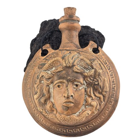 MEDUSA, ŘÍMSKÁ KERAMICKÁ AMPULKA