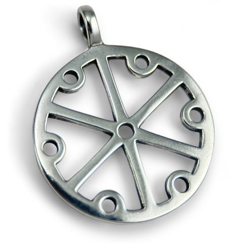 GROMOVITI, HROMOVÉ SYMBOLY, SLOVANSKÝ STŘÍBRNÝ PŘÍVĚSEK, AG 925