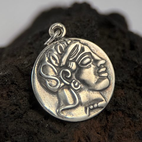 ATHÉNSKÁ TETRADRACHMA, STŘÍBRNÝ PŘÍVĚSEK, AG 925
