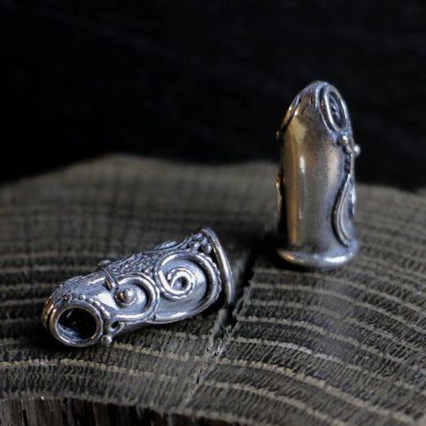STŘÍBRNÁ KONCOVKA NA STŘÍBRNÝ TORQUES, AG 925