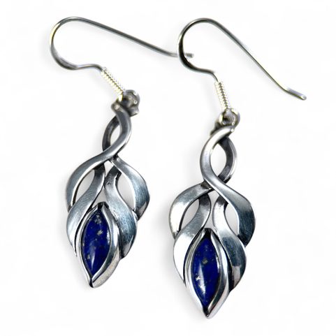 COLLEEN, STŘÍBRNÉ NÁUŠNICE, LAPIS LAZULI, AG 925