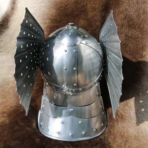 HUSARSKÁ PŘILBA, DĚTSKÁ HELMA, HLINÍK