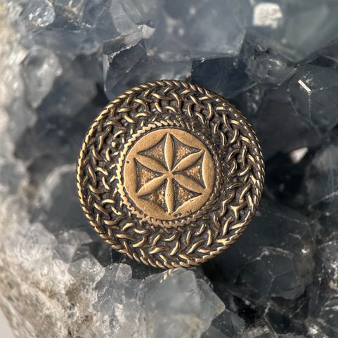 SVARGA, SYMBOL SLUNCE, BRONZ, PŘÍVĚŠEK