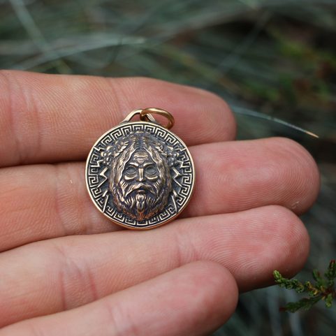 ZEUS, ŘECKÝ BŮH, PŘÍVĚŠEK BRONZ
