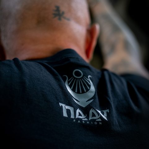 VALKNUT, VIKINSKÉ PÁNSKÉ ČB TRIČKO