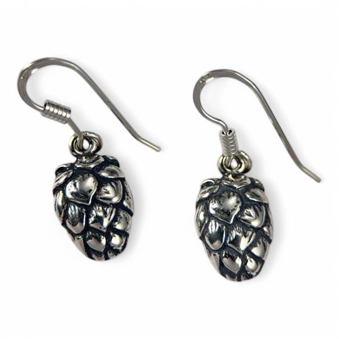 CHMEL - CHMELOVÁ ŠIŠKA, STŘÍBRNÉ NÁUŠNICE, AG 925