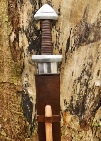 TORSHOV, VIKINGSKÝ MEČ S KOŽENOU POCHVOU