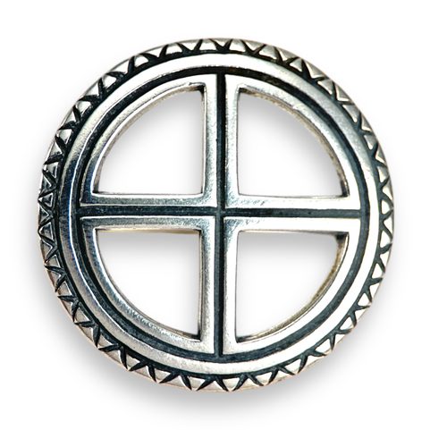 SLUNEČNÍ KŘÍŽ, STŘÍBRNÁ BROŽ, AG 925